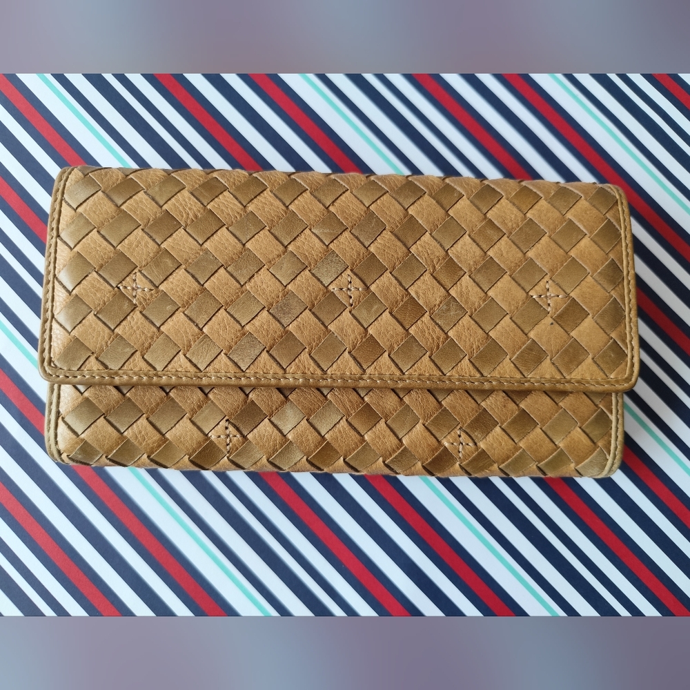 Vera Pelle Leather Weave Wallet